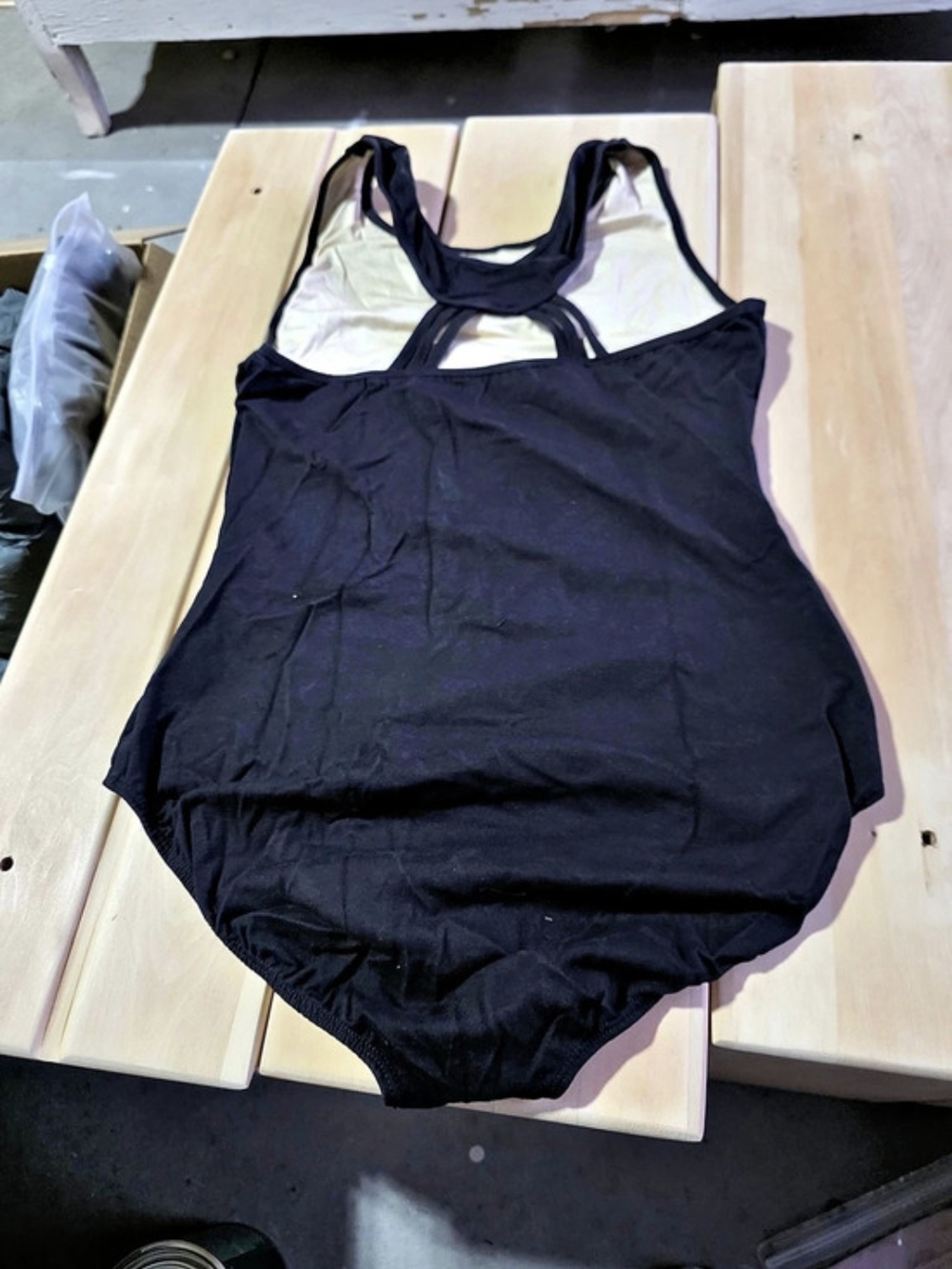 Luna Una Leotard in Black Size Medium